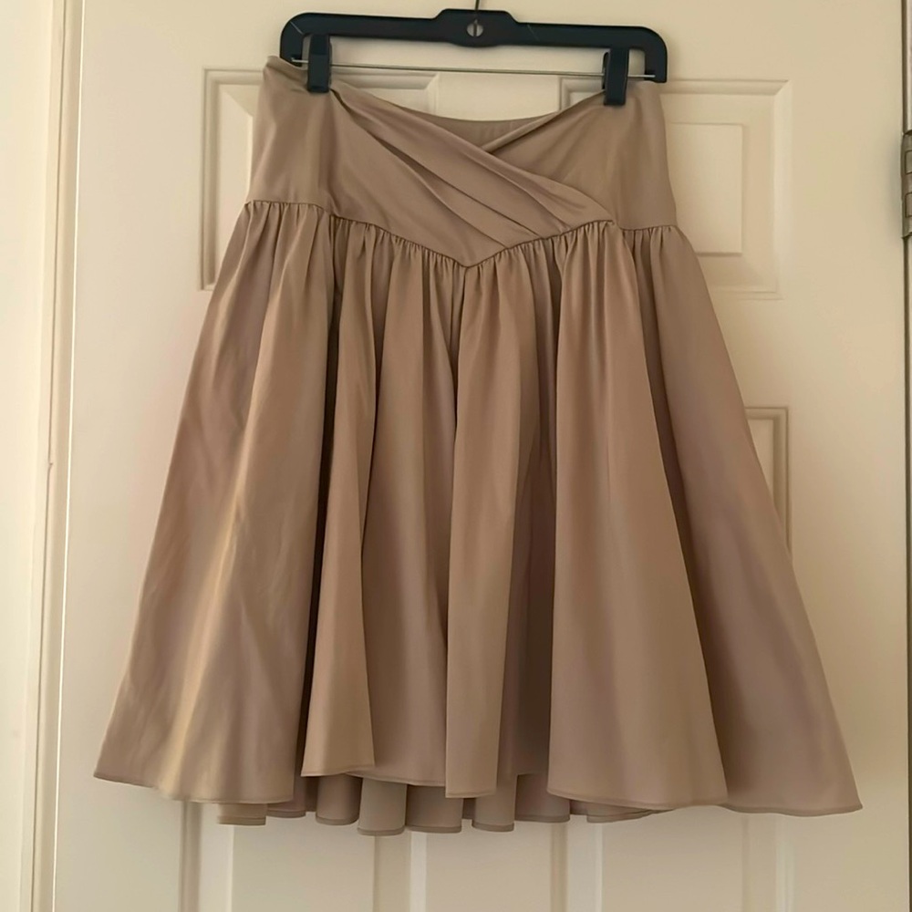 Diane Von Furstenberg Khaki Midi Skirt Size 6